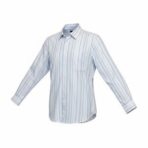 Tasso Elba Men's XL Striped Long-Sleeve Button-Down Shirt Gray/Blue Multicolor